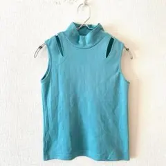 ☆【エリートモデルズ】タンクトップ 肩あき 綿混 ハイネック 日本製 9のサムネイル