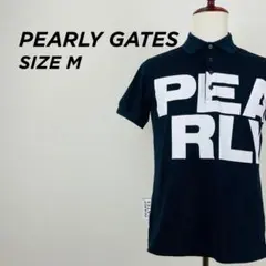 PEARLY GATES ビッグロゴ 半袖 ポロシャツ 89ワッペン M【815