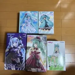 サンリオコラボ 初音ミク フィギュア5体セット シナモロール クロミ 雪
