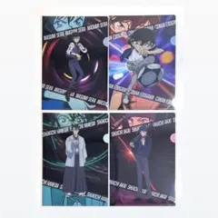 【新品】名探偵コナン　ビジュアルアートクリアファイル　4点セット
