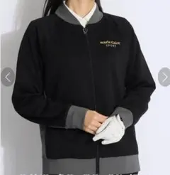 【Lサイズ】新品 マリクレールスポール ゴルフ ジャガードブルゾンジャケット黒
