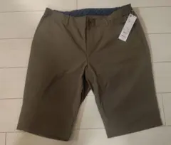 カーキ色 ゴム入りショートパンツ