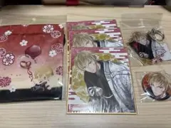 イケメン源氏伝 四周年ちゃれくじ 武蔵坊弁慶BCDE賞 巾着キーホルダー色紙
