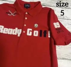 ◆日本製◆　パーリーゲイツ　ポロシャツ　サイズ5　L　半袖　PEARYGATES
