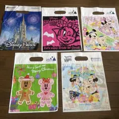 Disney Parks ショップ袋 5枚セット