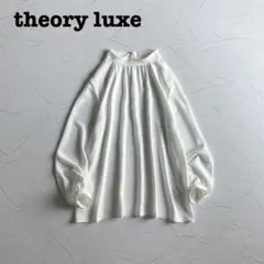 極美品 ✨セオリーリュクス ボウタイ マーブル調 ノースリーブブラウス