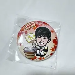 ソフトバンク　若鷹ガチャ　缶バッジ　周東