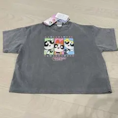 【新品】パワーパフガールズ 半袖Tシャツ グレー キッズ　90cmのサムネイル