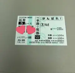 マルガ　現地応援馬券
