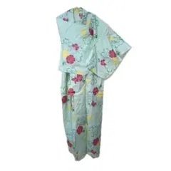 最終値下げ★浴衣 レディース グリーン系 花柄