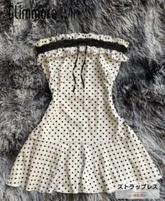 SHEIN ドットワンピース ホワイト