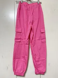 キッズ　SHEIN ピンクズボン