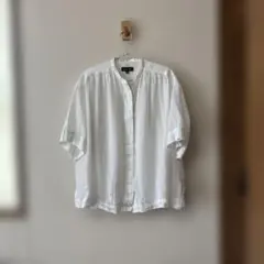 Drawer ホワイトリネンシャツ 36
