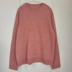 無印良品　メンズ　洗えるウールミドルゲージクルーネックセーター