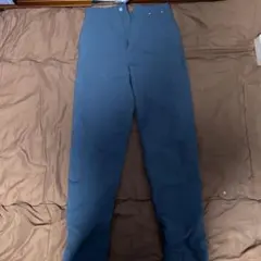 ユニクロ　ネイビー ズボン あったかい