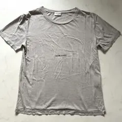 サンローラン Tシャツ ダメージ加工 グレー センターロゴ 2017年製 XSのサムネイル