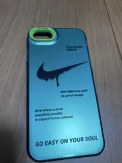Nike ソフトケース 青/緑　iPhone7/8/SE2/SE3ケース
