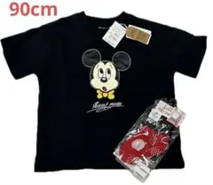 《新品未使用》LITTC ミッキーマウス　半袖Tシャツ　ソックスセット　90cm