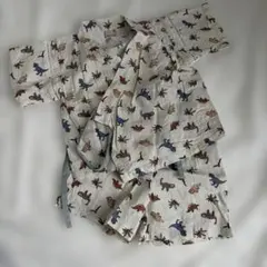 petit main 恐竜柄 甚平 80cm