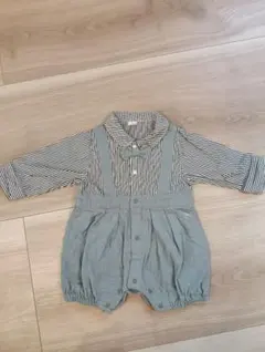 バースデイストライプカバーオール70cm