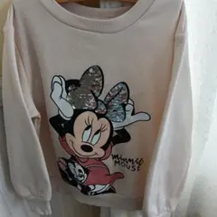 H＆M ミニー スパンコール トレーナー EUR110-116 120