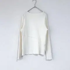 【美品】COLONY 2139◆アシンメトリーリブ◆長袖トップス◆アイボリー◆F