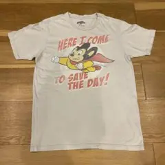 Mighty Mouse Tシャツ Mサイズ グレーホワイト
