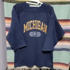 80sチャンピオン7分袖フットボールＴシャツ　トリコタグ　USA製　ヴィンテージ