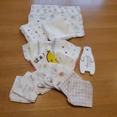 赤ちゃん用ガーゼセット(沐浴ガーゼ、ガーゼハンカチ、温度計)