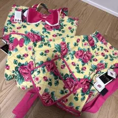 フラワープリント　エプロン　KAHRI