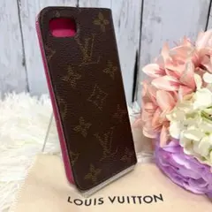 LOUIS VUITTON スマホケース iPhoneSE モノグラム　手帳