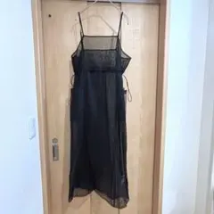 新品 ⭐︎ チュールキャミワンピース　ブラック