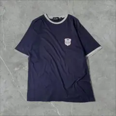 Eddie Bauer エディーバウアー ワンポイント リンガーTシャツ 紺