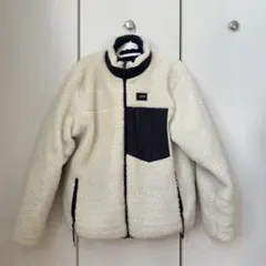 TAION ボア リバーシブル ダウンジャケット ブラック×ホワイト　Lサイズ