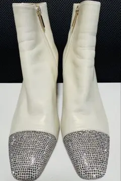 美品FedericaDi DonatoPARISストーン装飾ショートブーツ36