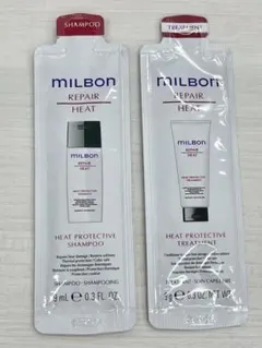 MILBON REPAIR HEAT シャンプー トリートメント 試供品のサムネイル
