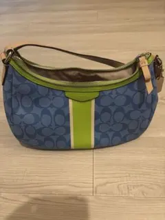 ♦︎COACH コーチ シグネチャー アクセサリーポーチ ミニバッグ 6094