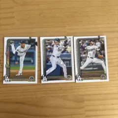 Topps ロサンゼルス・ドジャース 選手カード3枚セット