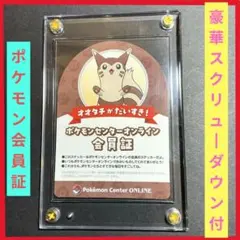 【豪華ケース付】オオタチ ポケモンセンターオンライン 会員証 ステッカー