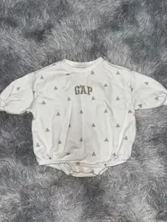 GAP プリント入りベビー服 ホワイト