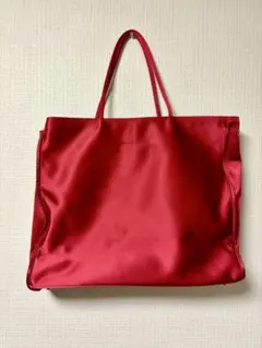 ANNE KLEIN Ⅱ アンクライン☆真っ赤でセクシーな大人のトートバッグ！のサムネイル