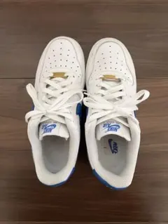 Nike Air Force 1 ホワイト/ブルー　24cm