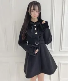 Honey Cinnamon ベルト付きガーリーコートのサムネイル