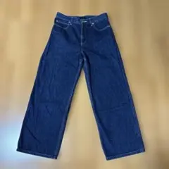 【美品】　UNIQLO ワイドストレートデニムパンツ　25