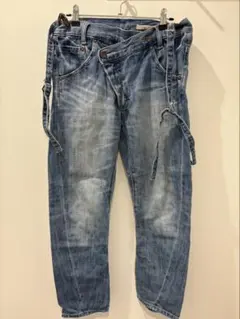 niko and... ライトブルーデニム 01肩紐付き サスペンダー 2way