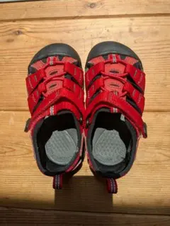 KEEN キッズサンダル レッド ベルクロ