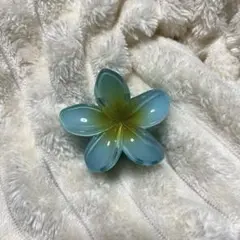ブルーハイビスカスヘアクリップ　ヘアアクセサリー