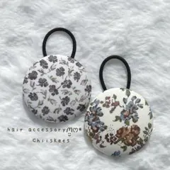 超お買い得♡リバティとインド刺繍 大きめくるみボタン(38ミリ) 豪華3