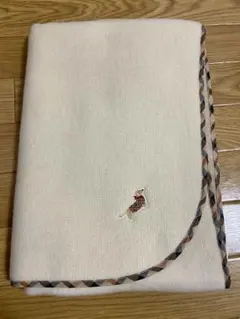 DAKS フリースブランケット 犬刺繍付き