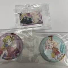 プリマジ みるき れもん 缶バッジ アクリルキーホルダー 3点セット